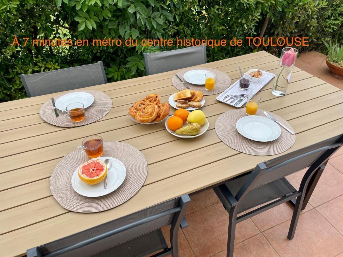 טולוז 50 M2 T2 Au Calme, Lumineux, Confortable, Cosy, Climatise, Privatif Avec Parking Gratuit Et Terrasse מראה חיצוני תמונה